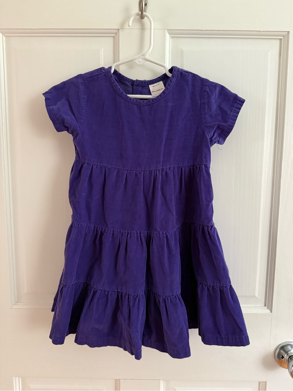 Hanna Andersson Girls' Short Sleeve Dress in Purple